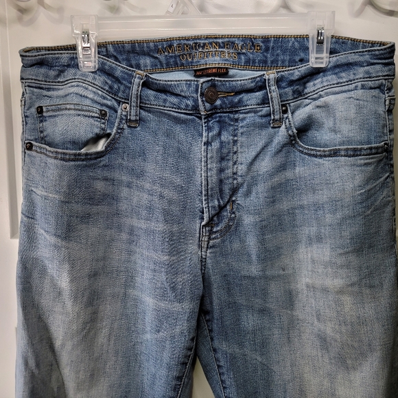 Men 34 x 34 - American Eagle - 360 Extreme Flex / Original Straight Denim Jeans - Picture 2 of 5